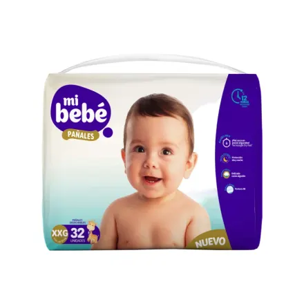 Mi Bebe Ultra Premium Pañales Talla Xxg x Paq (32)