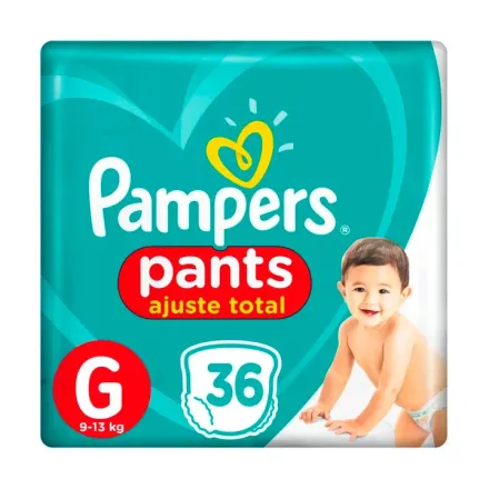 Pampers Pants Ajuste Total Talla g x Paq (36)