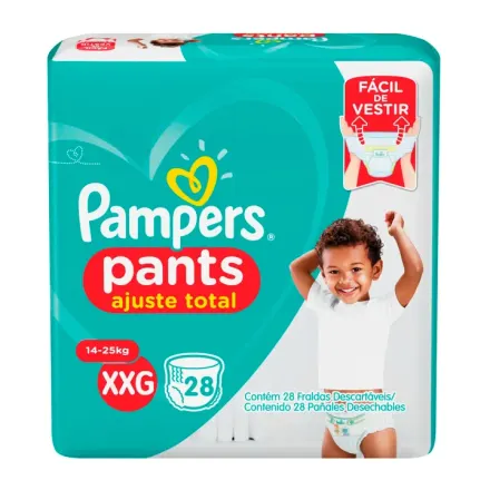 Pampers Pants Ajuste Total Talla Xxg x Paq (28)