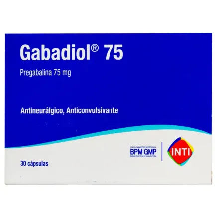 Gabadiol 75 mg Pregabalina