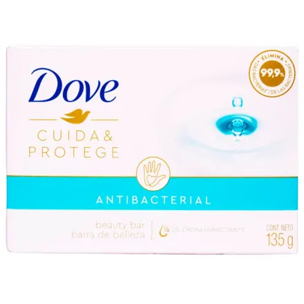 Dove Jabon Cuida Y Protege Antibacterial x 135 g