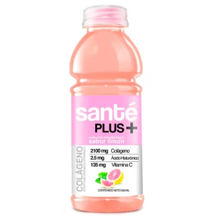 Sante Plus + Colageno Suplemento Alimenticio Liquido Sabor Limon x 500 ml