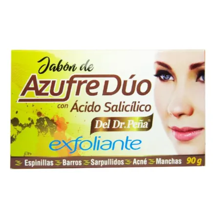 Del Dr Peña Jabon De Azufre Duo Con Acido Salicilico x 90 g