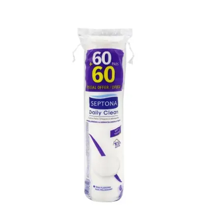 Septona Daily Clean Discos Desmaquillantes 60 + 60 x Paq (120)