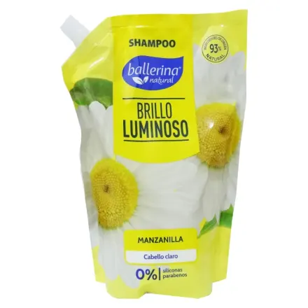 Ballerina Shampoo Brillo Luminoso Manzanilla Doypack x 750 ml