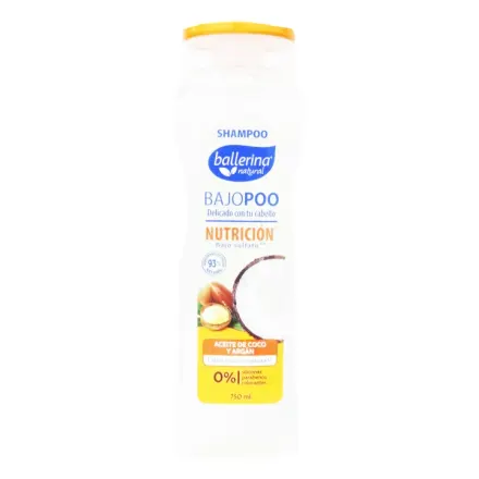 Ballerina Shampoo Aceite De Coco Y Argan x 750 ml