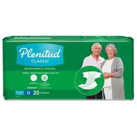 Plenitud Pañal Classic Adulto Verde g / Xg x Paq (20)
