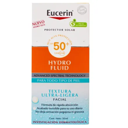 Eucerin Protector Solar 50 Fps + Textura Ultra Ligera Facial x 50 ml
