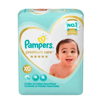 Pampers Pañales Premium Care Talla Xg x Paq (26)