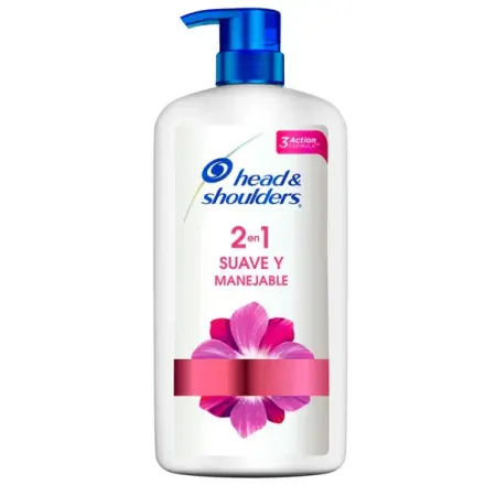 Head And Shoulders Shampoo 2 En 1 Suave Y Manejable 1000 ml