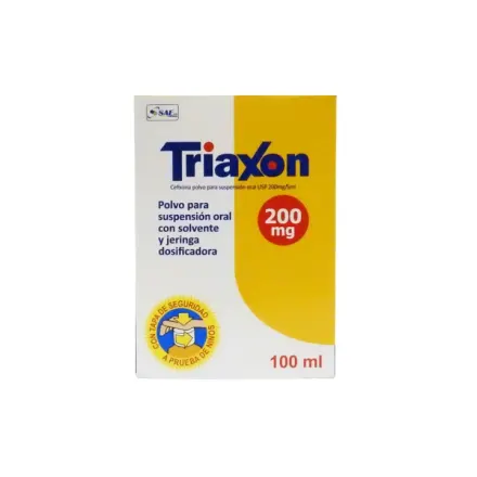 Triaxon 200 mg / 5 ml Suspension x 100 ml Cefixima