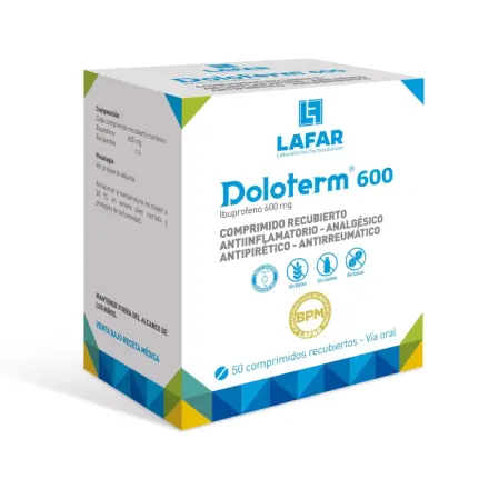 Doloterm 600 mg Ibuprofeno