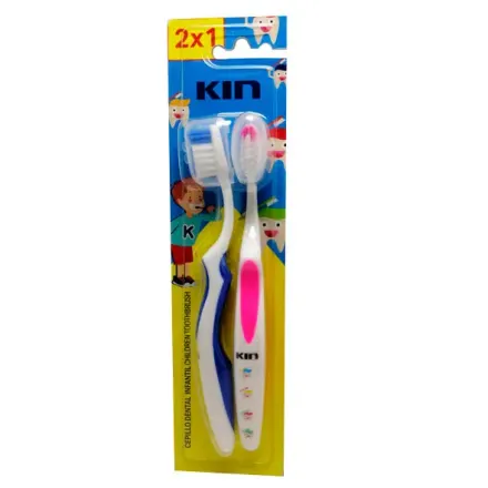 Kin Cepillo Dental Infantil x 2 Piezas