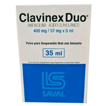 Clavinex Duo 400-57 mg/5 ml Suspension x 35 ml