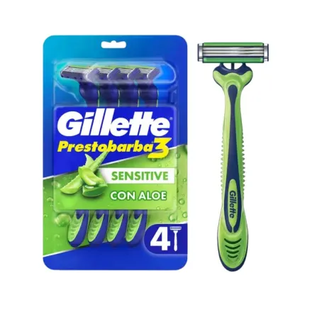 Gillette Prestobarba 3 Maquina De Afeitar Comfortgel Sensitive x Paq <4>
