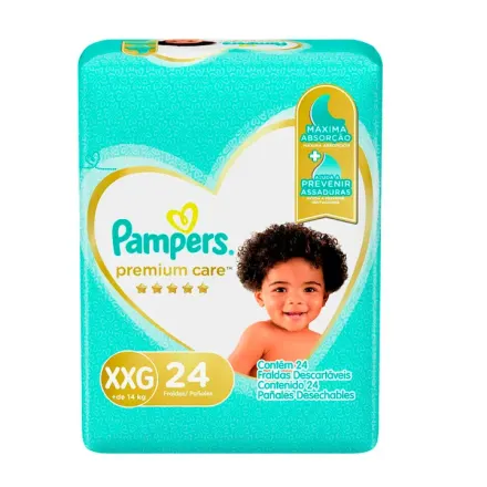 Pampers Pañales Premium Care Talla Xxg x Paq (24)