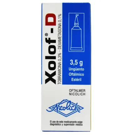 Xolof D (Ung.oft.) x 1 Unguento 0,3 g; 0,1 g