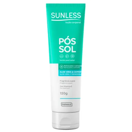 Sunless Pos Sol Locion Post Solar Aloe Vera Y Manzanilla x 120 g