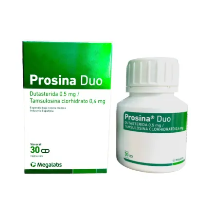 Prosina Duo Dutasterida / Tamsulosina Clorhidrato