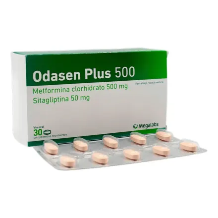 Odasen Plus 500 mg / 50 mg Metformina / Sitagliptina
