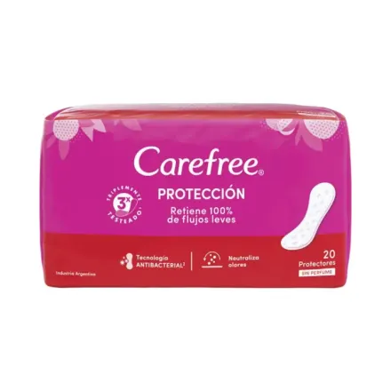 Carefree Toallas Femeninas Paq x 20