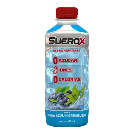 Suerox Bebida Hidratante Mora Azul Y Hierbabuena x 630 ml