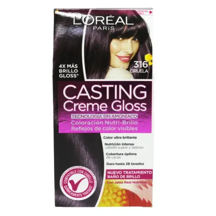 Casting Creme Gloss Tinte Capilar 316 Ciruela x 1 Kit