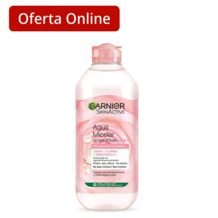 Garnier Agua Micelar De Rosas Todo En 1 x 400 ml