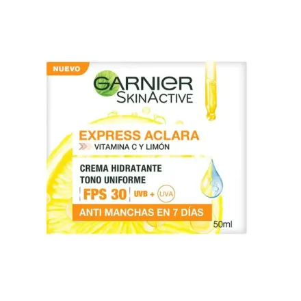 Garnier Crema Express Aclara Fps 30 Vitamina C Anti Manchas x 50 ml