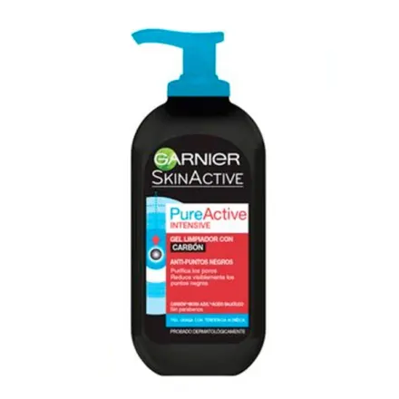 Garnier Skinactive Gel Limpiador Pre Active Carbon Frasco x 200 ml