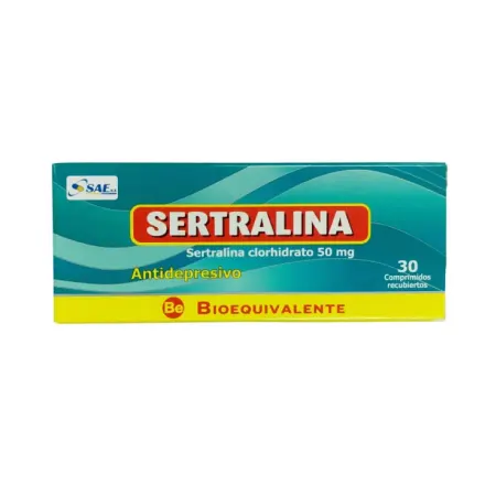Sertralina 50 mg SAE GOI x 30 comp