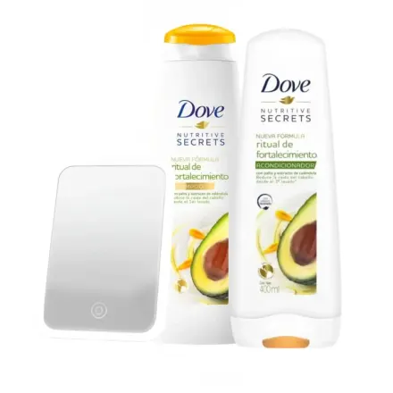 Dove Ritual Fortalecimiento Palta Con Espejo Led x 1 Pack