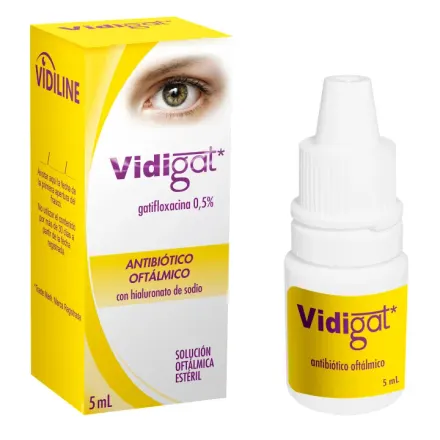 Vidigat (Sol.oft) x 5 ml Gatifloxacina