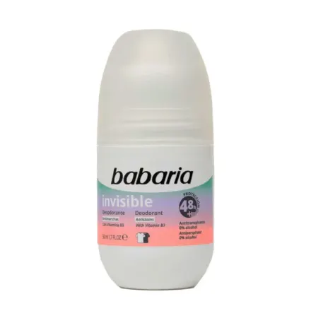Babaria Desodorante Roll On Invisible x 50 ml