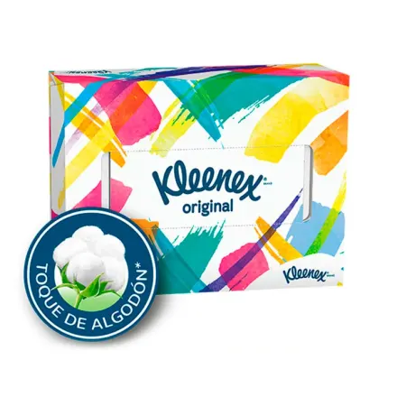 Kleenex Rectangular All Colors x 50 Pañuelos