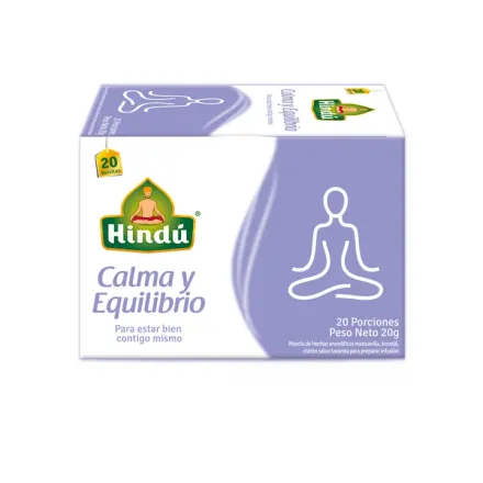 Hindu Te Calma Y Equilibrio Caja x 20 Bolsas