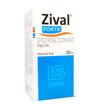 Zival Forte 5 mg / 5 ml Suspension x 120 ml Levocetirizina