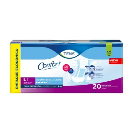 Tena Pañales Adulto Confort Talla L Paq x 20 Unidades