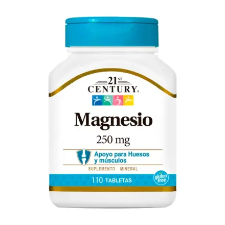 Magnesio 250 mg 21 St Century comprimido x Frasco <110>