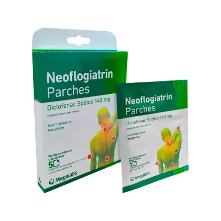 Neoflogiatrin Parches 140 mg Parches Diclofenaco Sodico