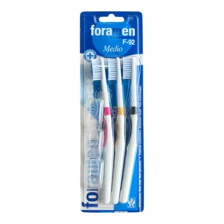 Foramen Cepillo Dental F 92 Clinic Medio x Paq (3x1)