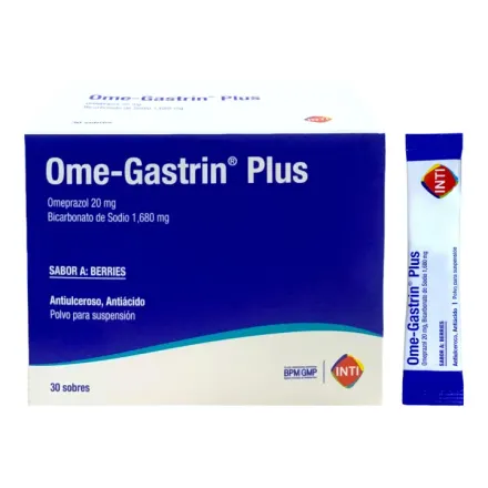 Ome Gastrin Plus Omeprazol / Bicarbonato De Sodio