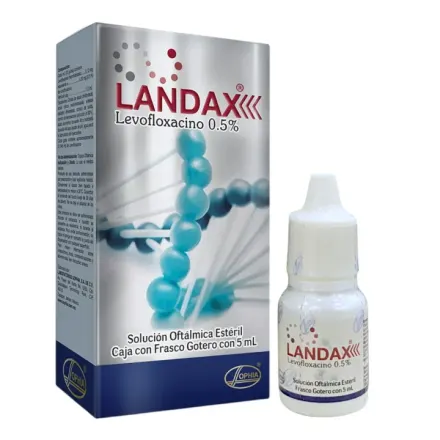 Landax (Sol.oft.) x 5 ml Levofloxacino 0.5%