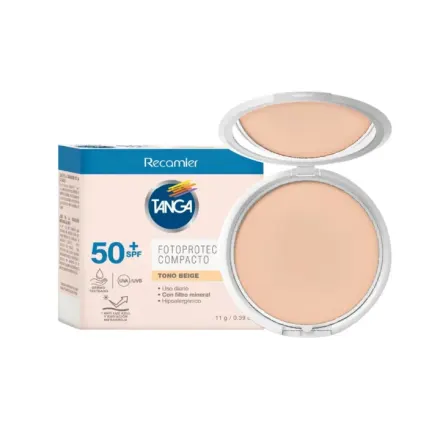 Recamier Tanga Fotoprotector Compacto Tono Beige x 11 g