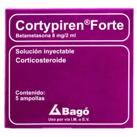 Cortypiren Forte 8 mg Iny Im/Iv Betametasona