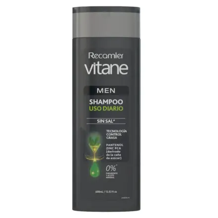 Recamier Vitane Men Shampoo Uso Diario x 400 ml
