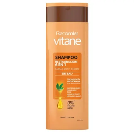 Recamier Vitane Shampoo Restauracion 6 En 1 x 400 ml