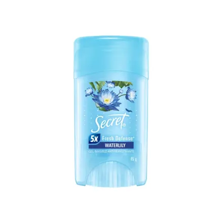 Secret Waterlily Antitranspirante Gel Stick x 45 g