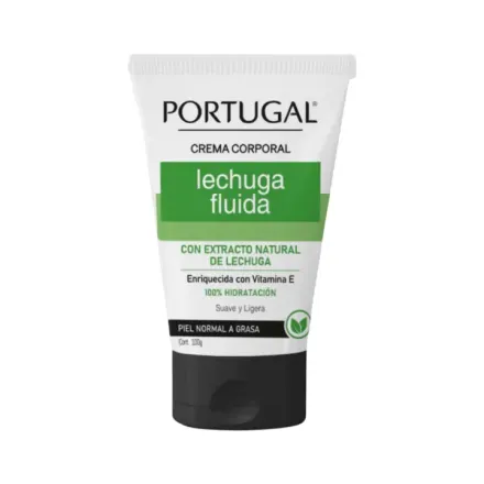 Portugal Crema Lechuga Fluida Piel Normal A Grasa Frasco x 100 g