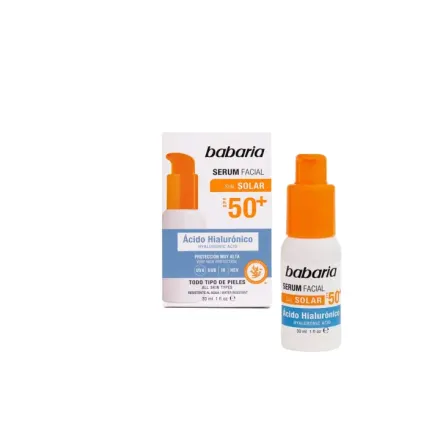 Babaria Serum Facial Solar Fps 50 Acido Hialuronico x 30 ml